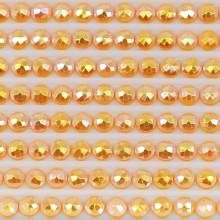 AB Stones, round, (Iridescent), 742, Tangerine Light, 200 pcs.