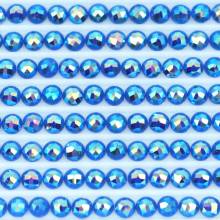 AB stones, round, (iridescent), 798, Delft Blue Dark, 200 pcs.