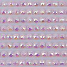 AB stones, round, (Irisizing), 963, Dusty Rose Ultra Very Light, 200 pieces