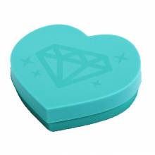 Replacement tray, heart medium, blue, for the Diamond Painting stones
