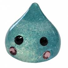 Dropsi, can be used as fridge magnet or small weight, blue