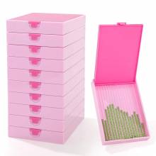 Trabricks, 10x7cm, set of 10 - Rosa combination of boat and storage box, hinged lid, can be closed tightly