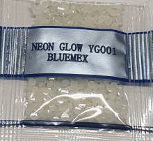 Neon-Stein rund, Nachtleuchtend, klar, Tüte mit ca 500 Stück