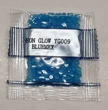 Neon-Stein rund, Nachtleuchtend, blau, Tüte mit ca 500 Stück