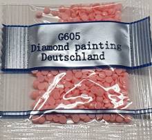 Steine, Glow in the Dark - Nachtleuchtend, rund, Farbe G605, Cranberry Very Light, Tüte mit 500 Stück