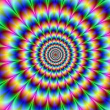 Diamond Painting picture, Play of colors, 55 colors, round stones, 70x70cm, full image