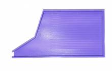 B-grade shuttle for stones, with side opening, purple