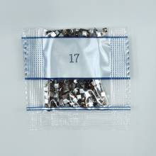 Rhinestone square, 17, light copper, 500 pieces