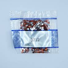 Rhinestone square, 3712, Salmon Medium, 500 pieces