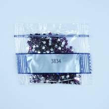 Rhinestone square, 3834, Grape Dark, 500 pieces