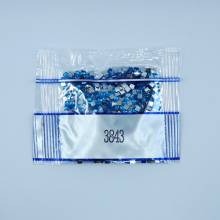 Rhinestone square, 3843, Electric Blue, 500 pieces