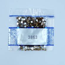 Rhinestone square, 3863, Mocha Beige Medium, 500 pieces