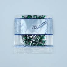 Strass-Stein eckig, (rhinestone), 700, Green Bright, 500 Stück