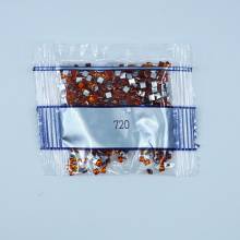 Strass-Stein eckig, (rhinestone), 720, Orange Spice Dark, 500 Stück