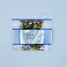 Strass-Stein eckig, (rhinestone), 725, Topaz, 500 Stück