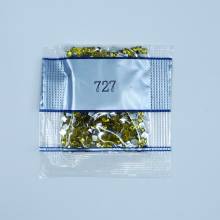 Strass-Stein eckig, (rhinestone), 727, Topaz Very Light, 500 Stück