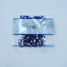 Strass-Stein eckig, (rhinestone), 796, Royal Blue Dark, 500 Stück