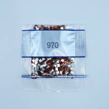 Strass-Stein eckig, (rhinestone), 970, Pumpkin Light, 500 Stück