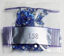 Strass-Stein rund, (rhinestone), 158, Blue Dark, 200 Stück