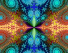 Diamond Painting picture, symmetry, round stones, approx. 70x90cm, 55 colors, full picture