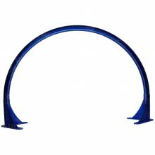 Arc lamp / arc lamp, half moon (without LED), 94 x 57.8 cm, blue