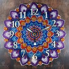 Diamond Painting Wanduhr auf Holz, 29cm