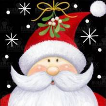 Diamond Painting picture, Santa Claus, square stones, approx. 40x40cm, 45 colours, full picture