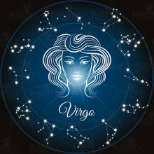 Zodiac Virgo, Glow In The Dark – Night Glow, Square Stones, 60x60cm, 45 Colours, Full Image