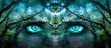 Diamond Painting Bild, Augen, runde Steinchen, ca. 50x120cm, 60 Farben, Vollbild