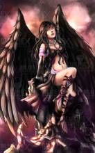 DrakeTurtle, Dark Angel, Square Stones, Approx. 60x95cm, 55 Colours, Full Image