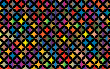 Diamond Painting Bild, Bunte Karos, runde Steine, 50x80cm, 55 Farben, Vollbild